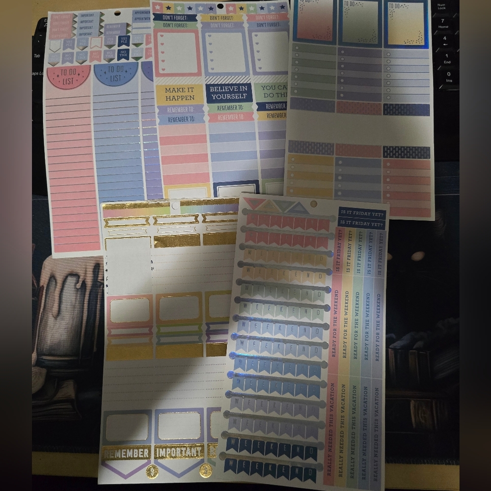 Planner Stickers Set - Work/Social Media/Project Management Theme - Picture 4 of 4